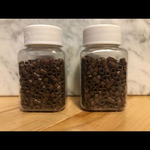 1000pc Brown Hair Extension  Micro Beads